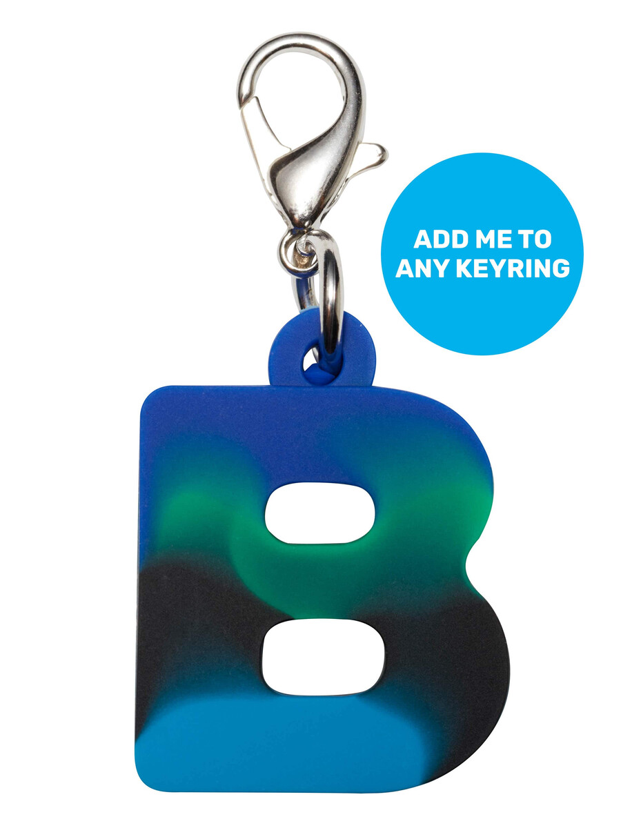 blue add-on mini alpha keyring