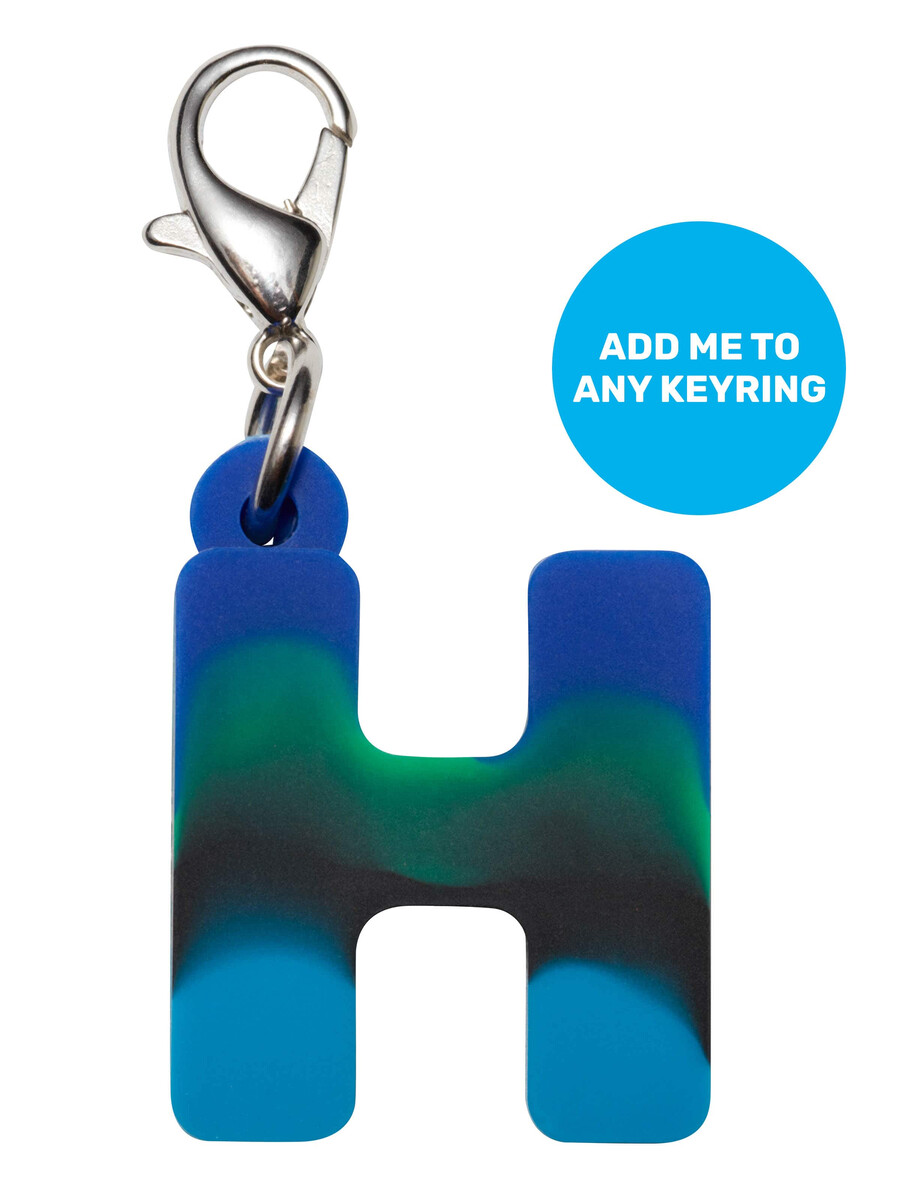blue add-on mini alpha keyring