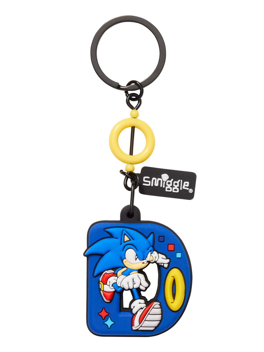 sonic the hedgehog alphabet keyring