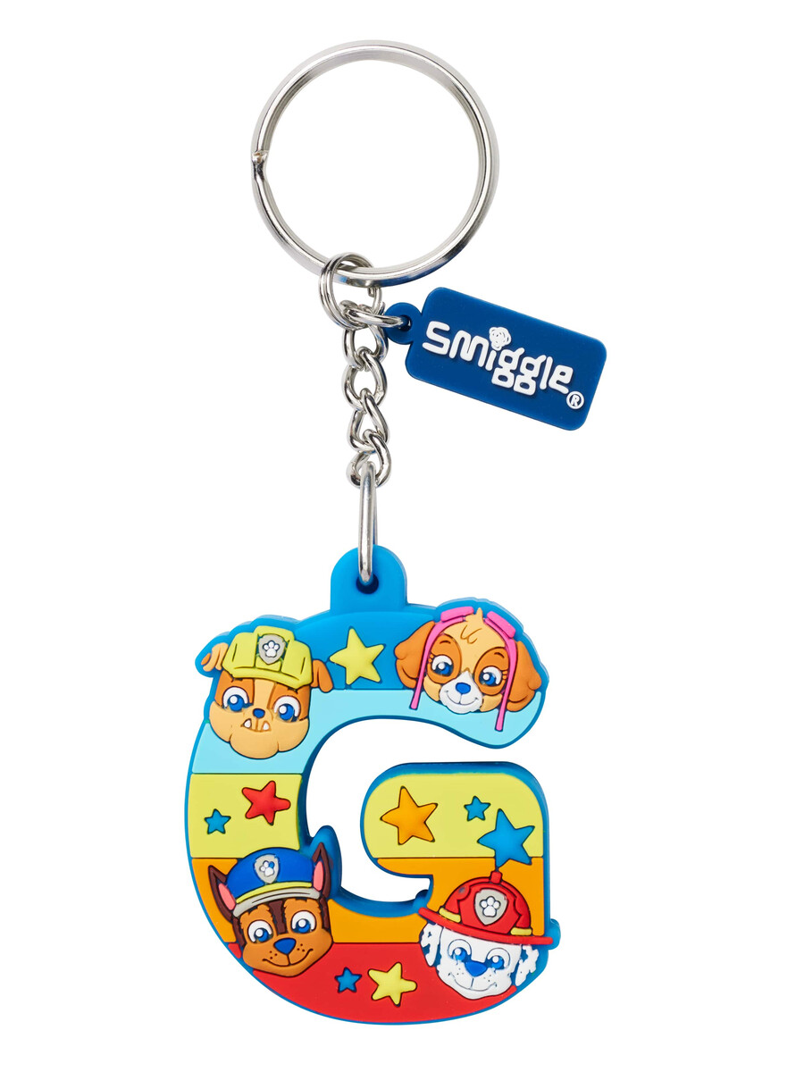 paw patrol scented alphabet keyring
