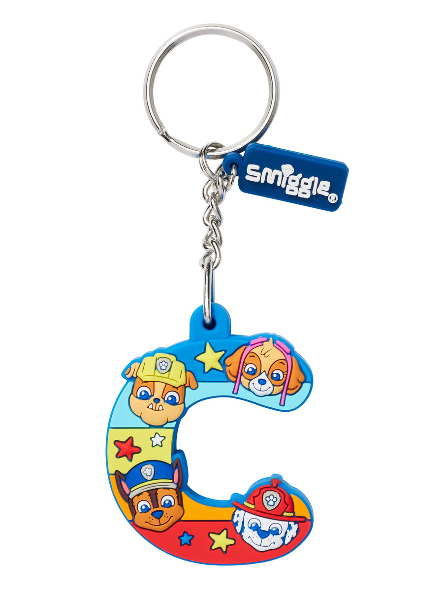 paw patrol scented alphabet keyring