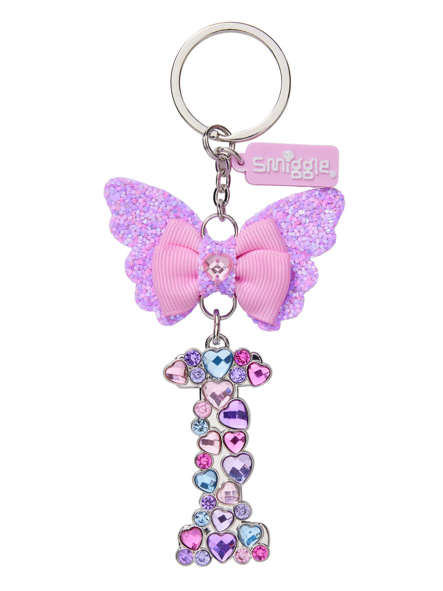 butterfly jewel alphabet keyring