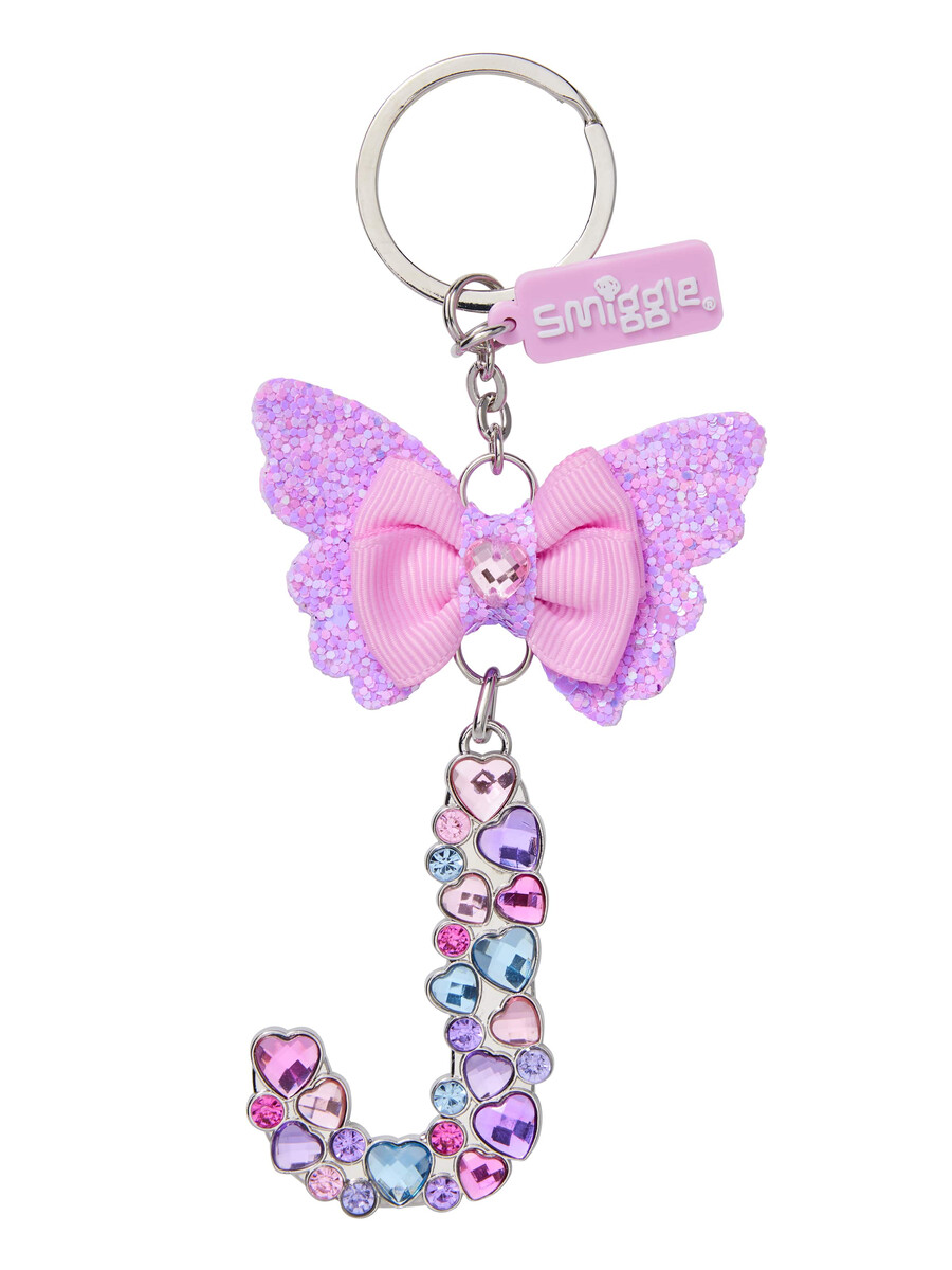 butterfly jewel alphabet keyring