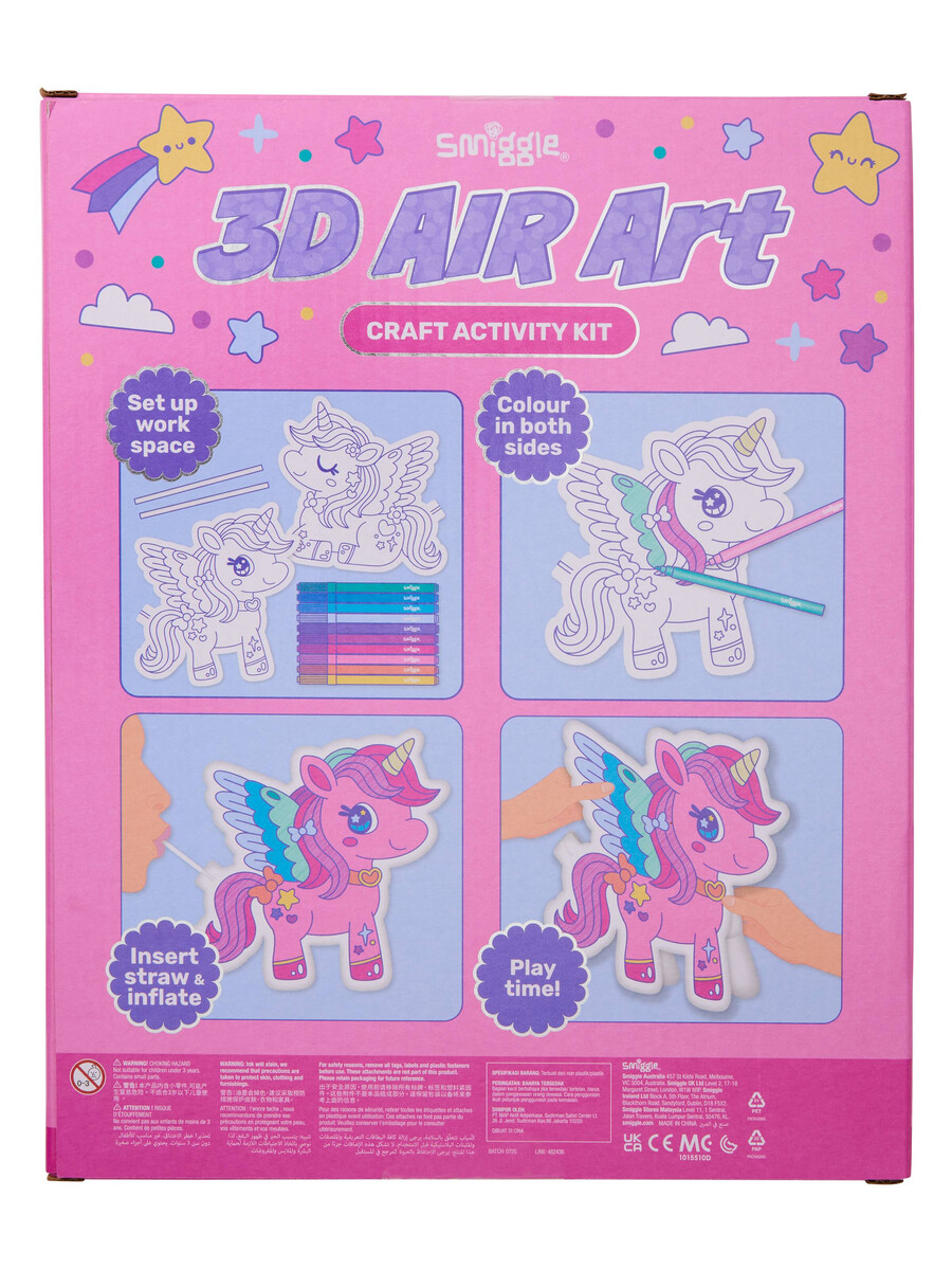3d air art craft activity gift set