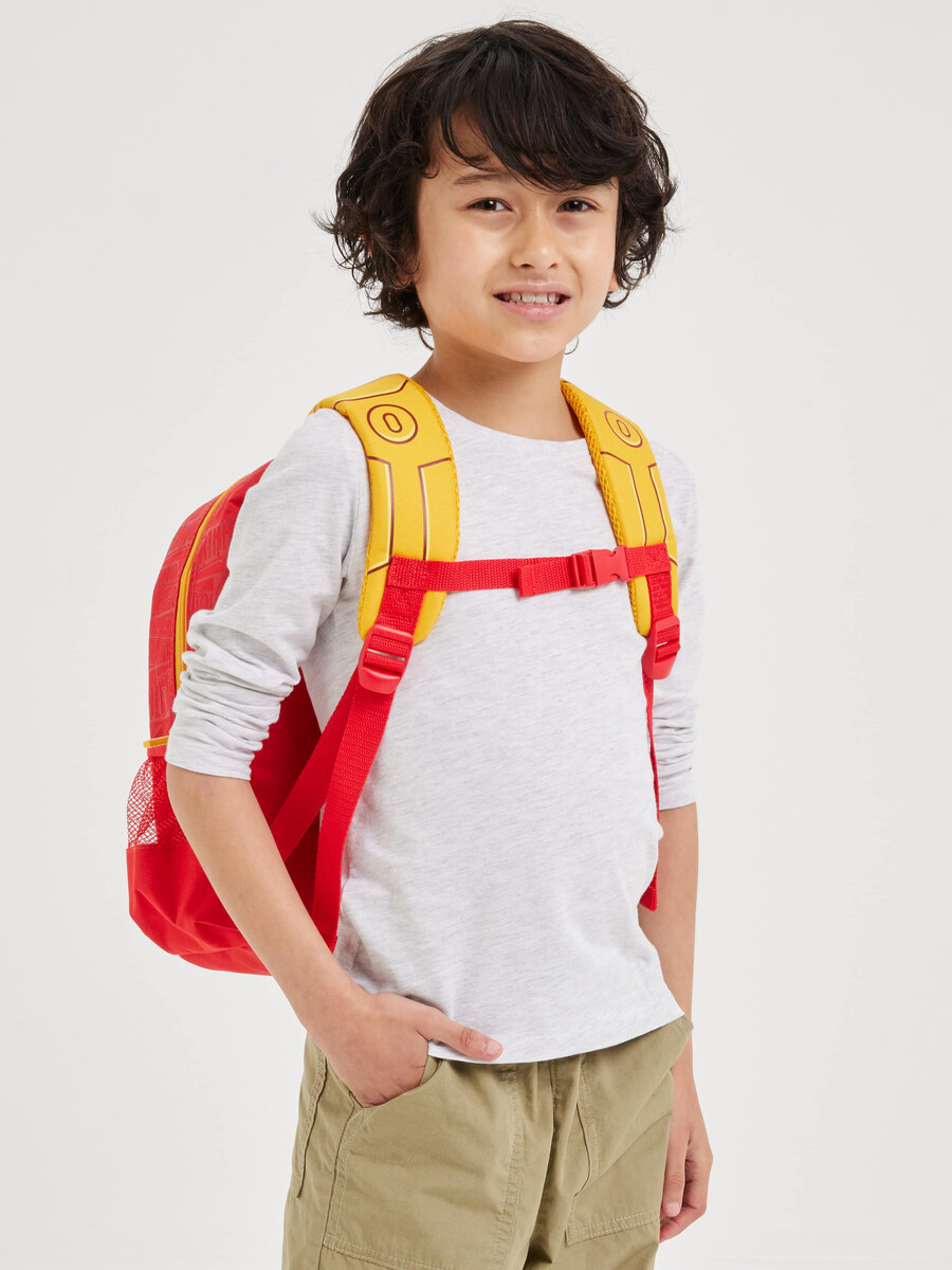 marvel iron man junior hoodie backpack