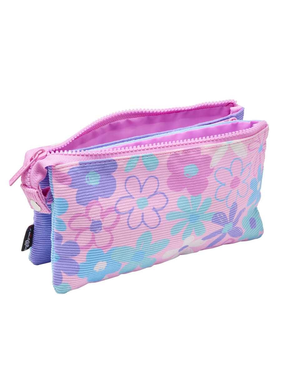 patch triple pocket pencil case