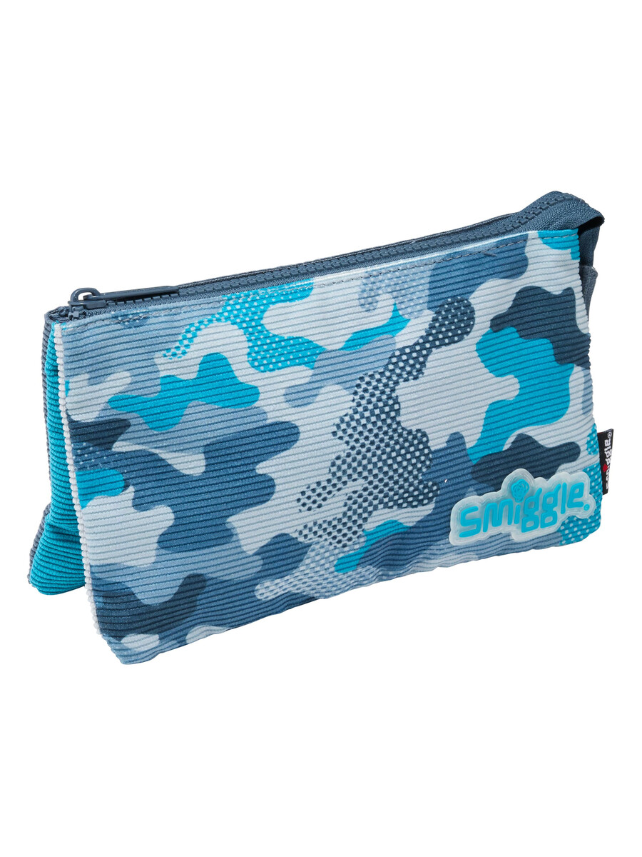 patch triple pocket pencil case