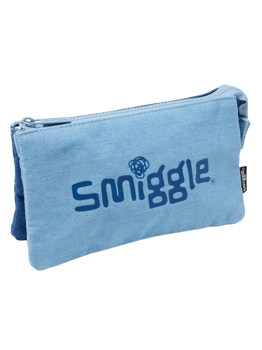 patch triple pocket pencil case