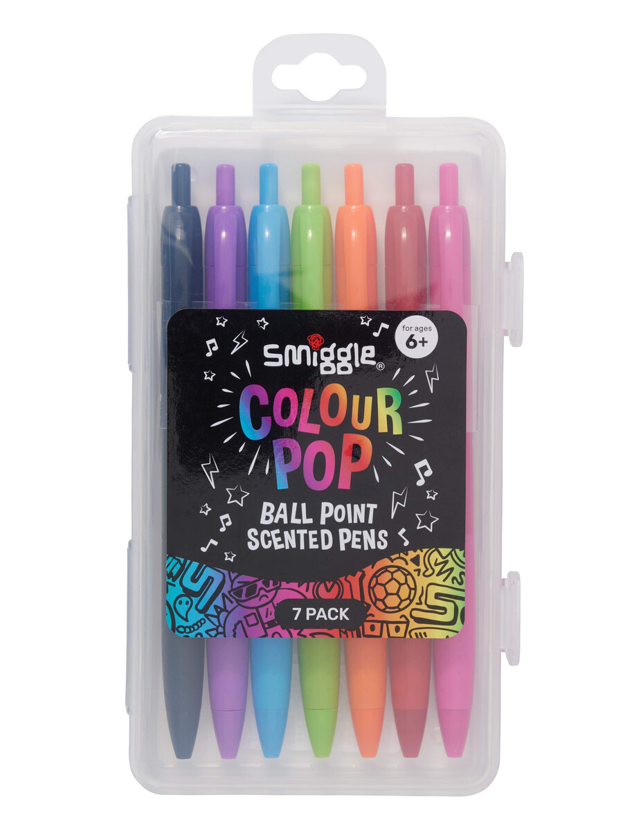 colour pop ball point scented pen pack x7