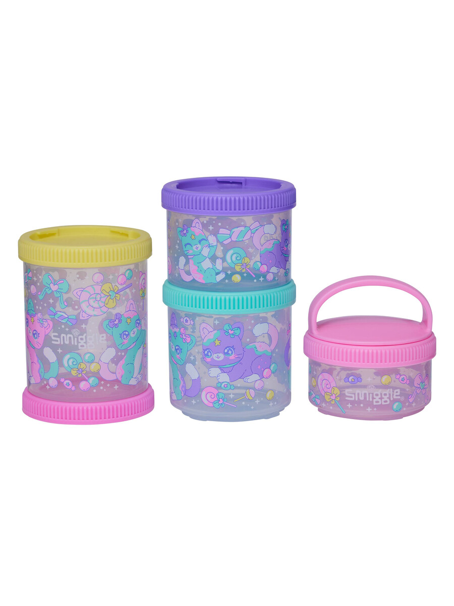 adventurous snack n stack containers x4
