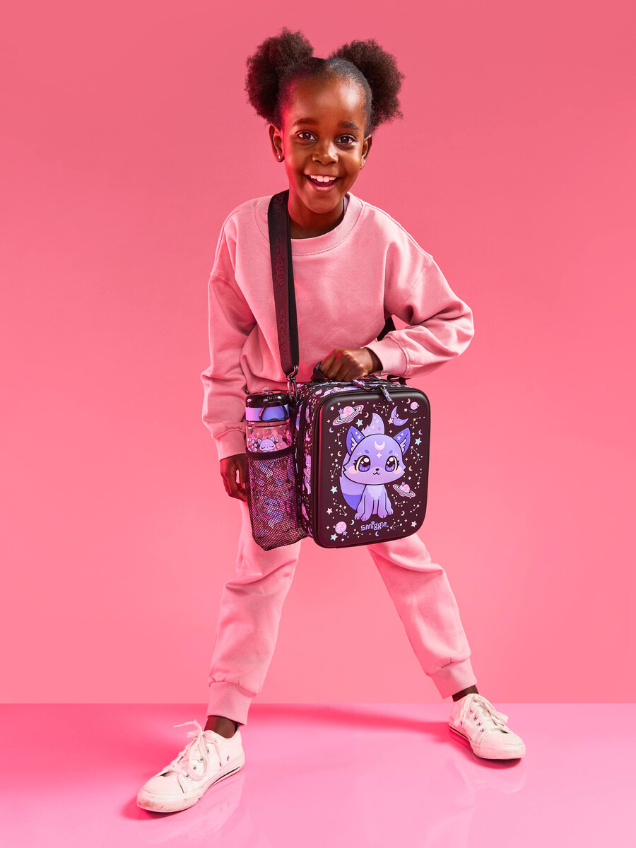 bright eyes hardtop lunchbox with strap