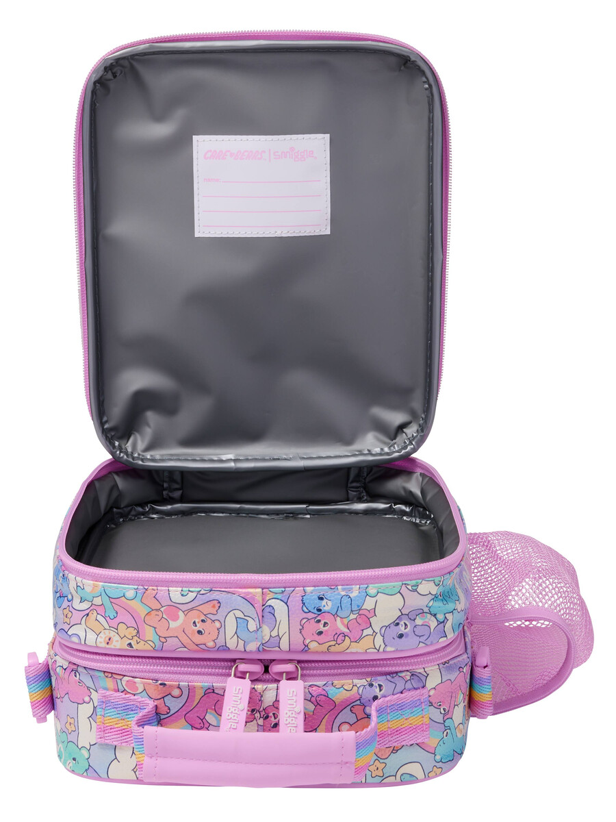 care bears hardtop level lunchbox with strap