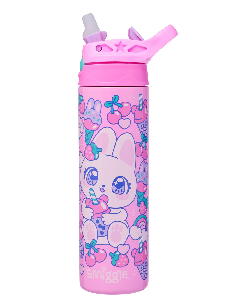 bright eyes stainless steel flip drink bottle 520ml