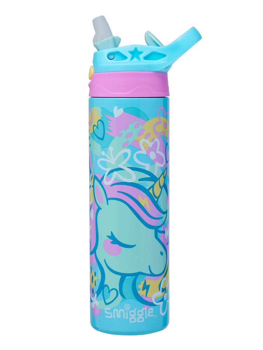 bright eyes stainless steel flip drink bottle 520ml