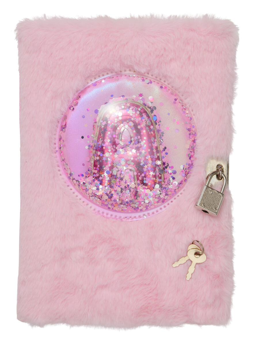 fluffy a5 lockable alphabet notebook