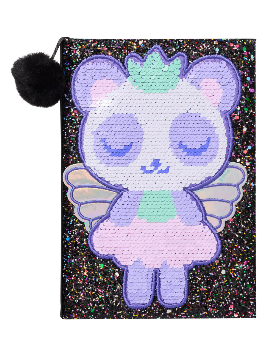 sequin dreams reversible a5 notebook
