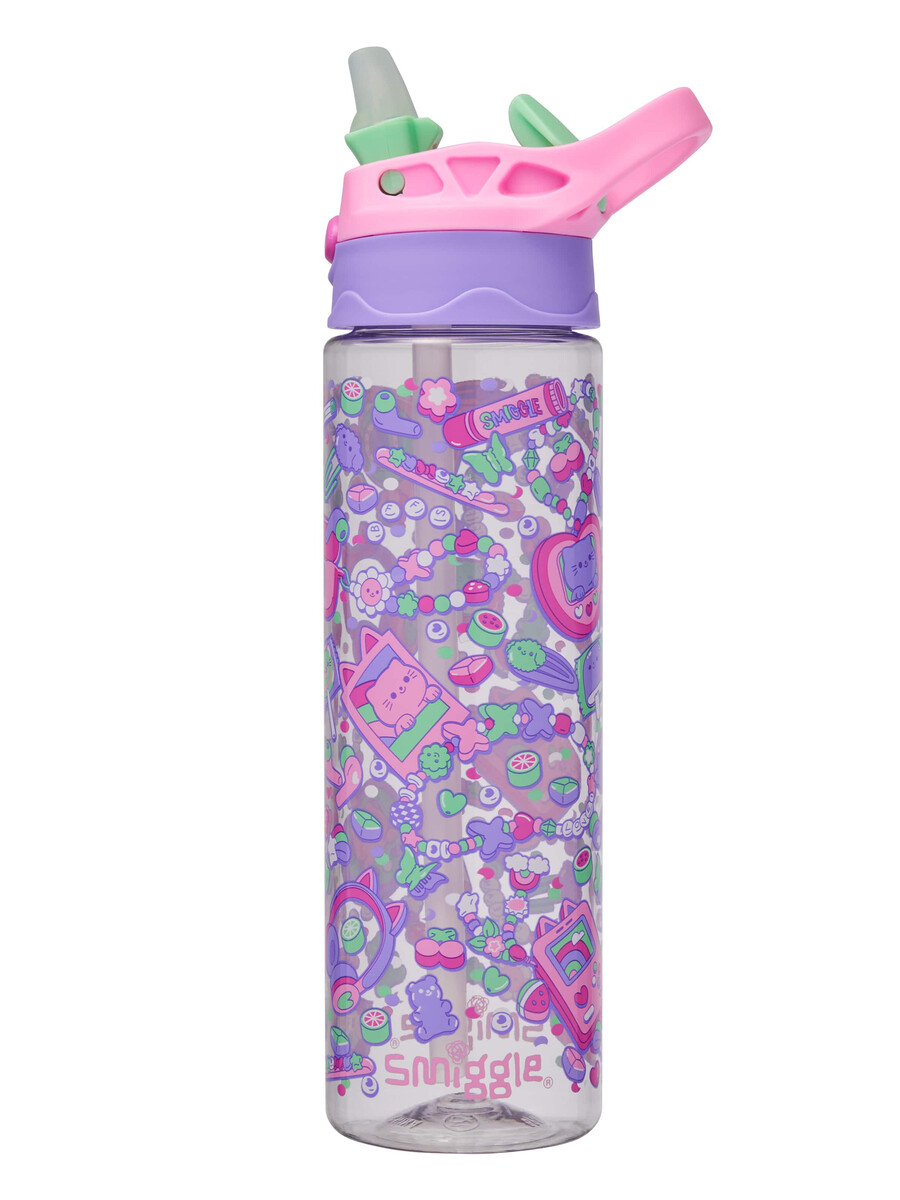super charge plastic flip drink bottle 650ml