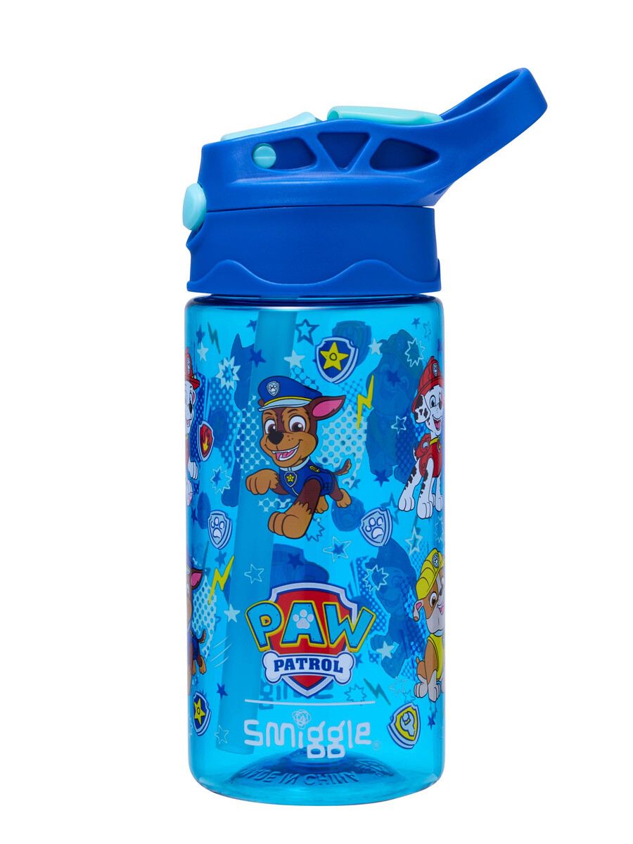 paw patrol junior plastic flip drink bottle 430 ml