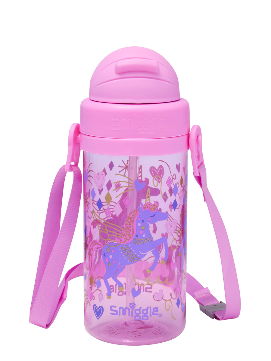 adventurous teeny tiny plastic drink bottle with strap 400ml