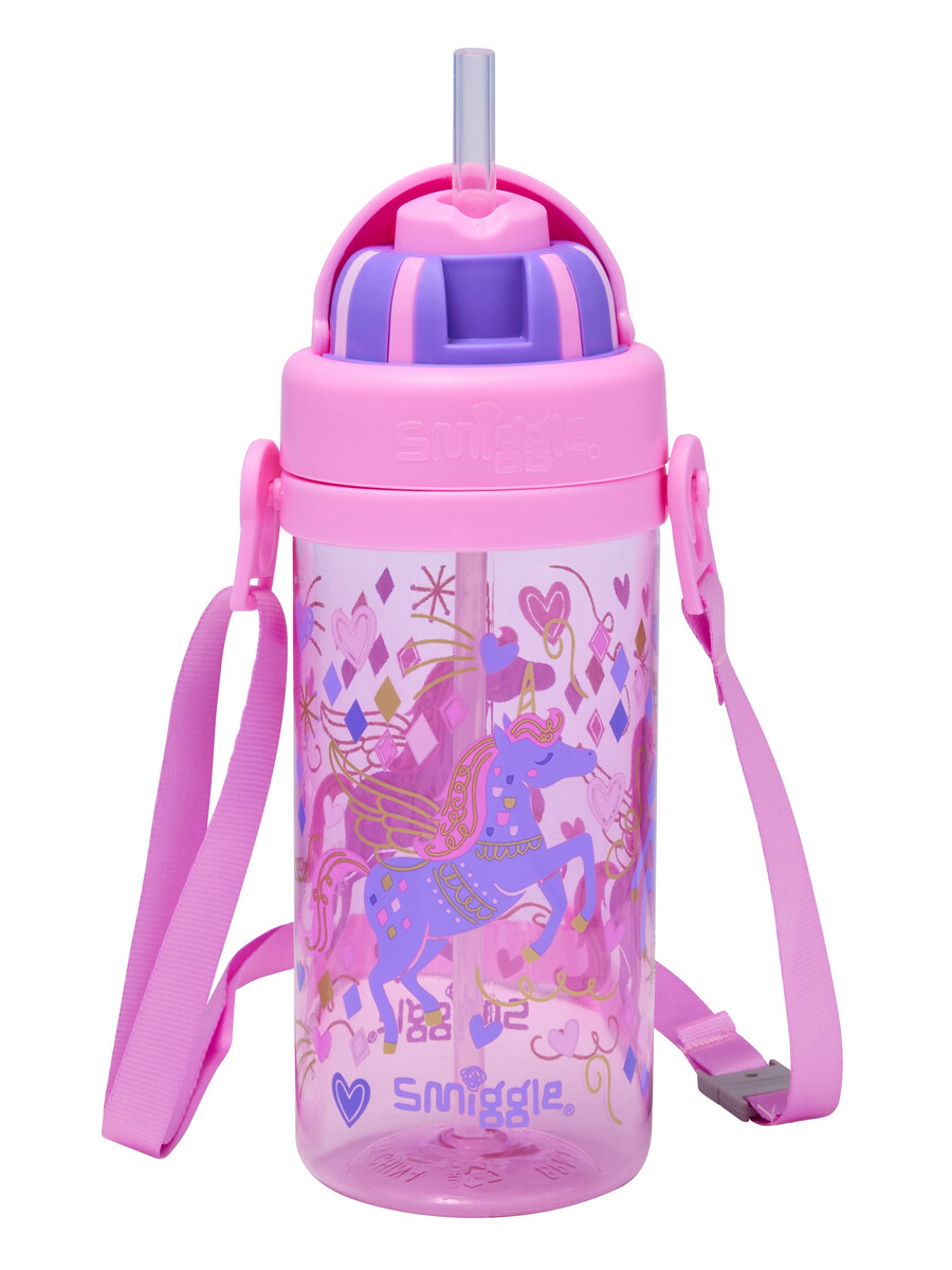 adventurous teeny tiny plastic drink bottle with strap 400ml