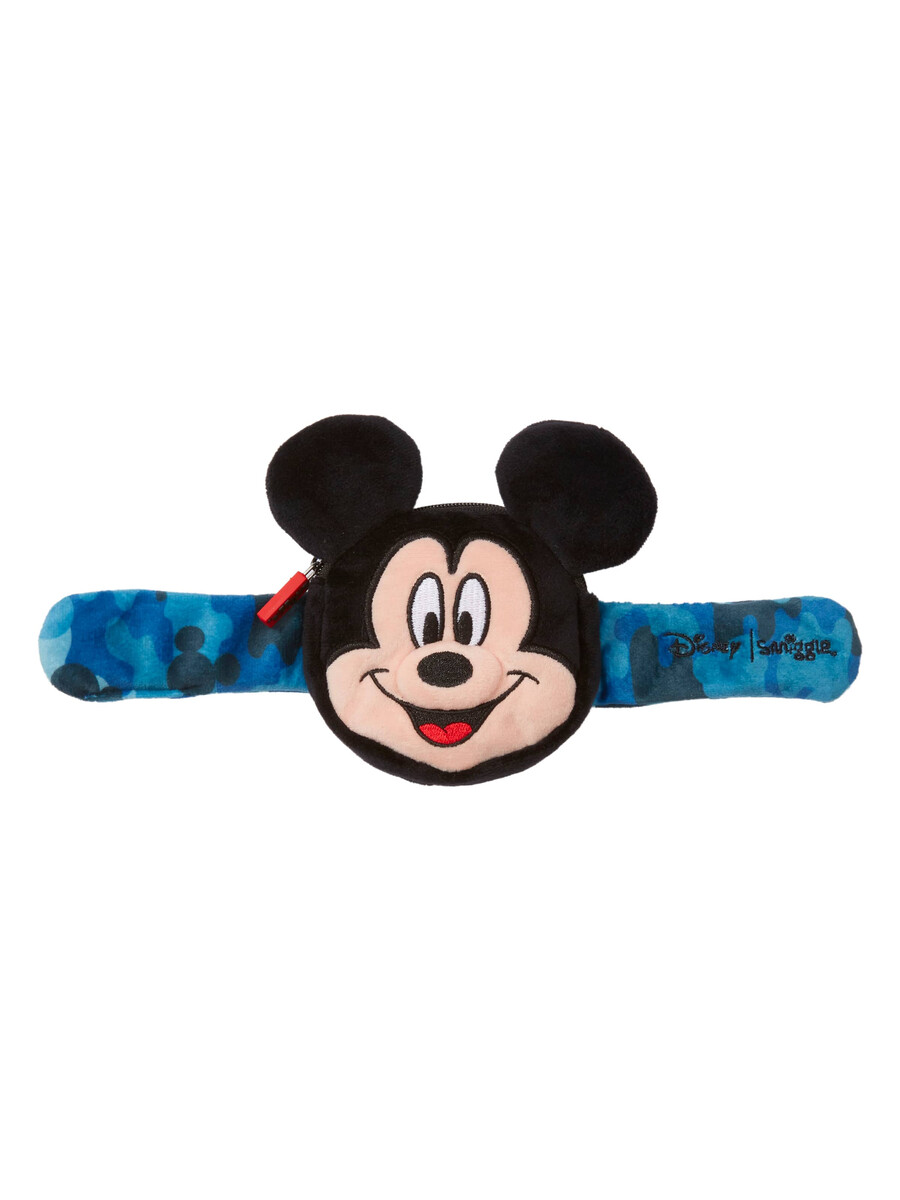 mickey mouse plush slapband with coin purse
