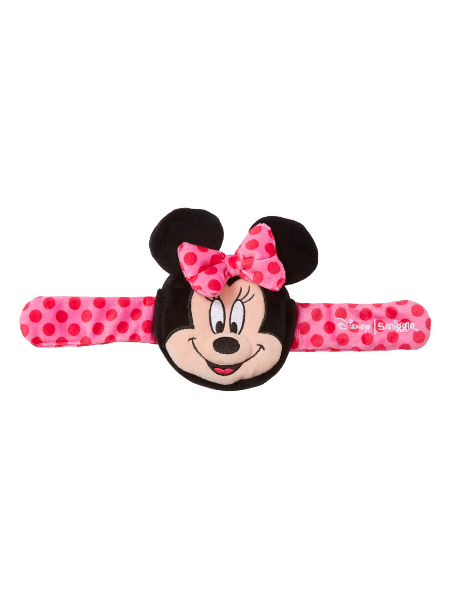 minnie mouse plush slapband with coin purse