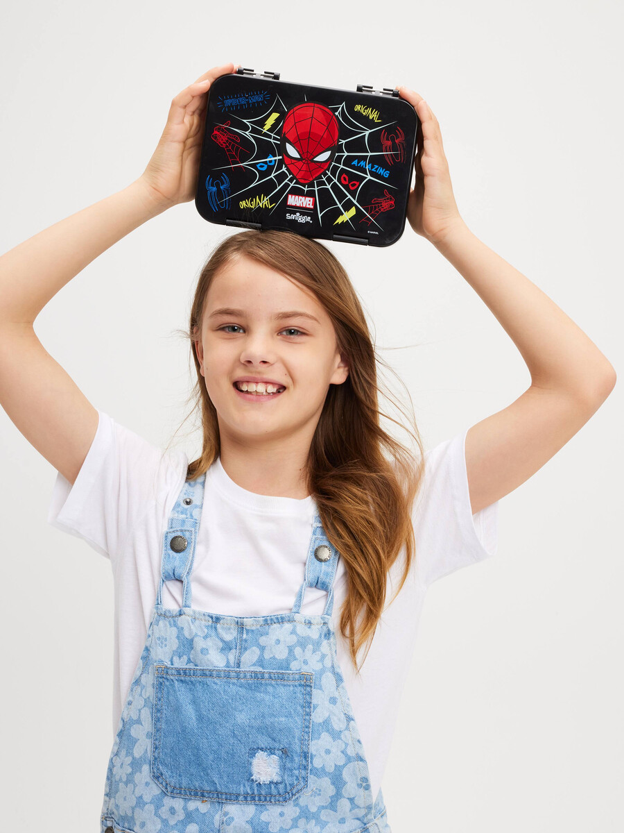 spider-man medium happy bento lunchbox