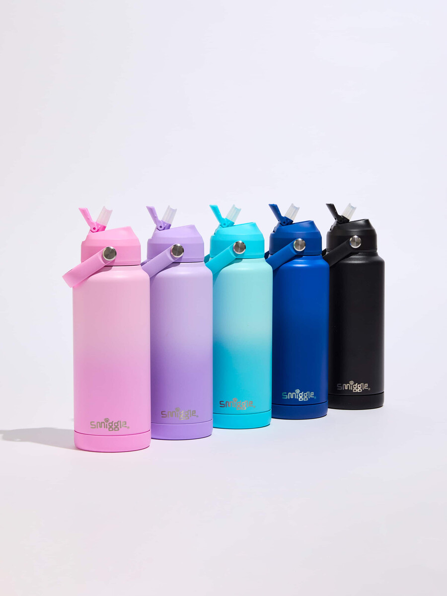 squiggle insulated stainless steel drink bottle 1l