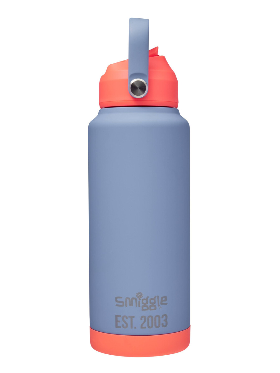 neon squiggle insulated stainless steel drink bottle 1l