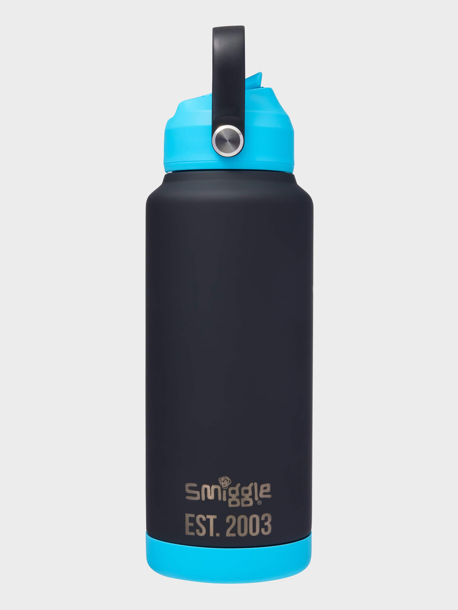 neon squiggle insulated stainless steel drink bottle 1l