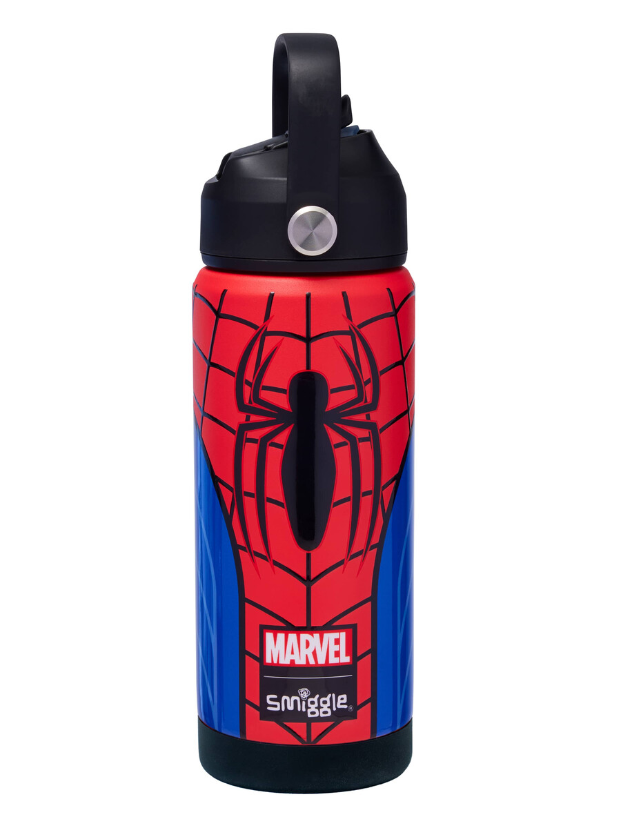 spider-man squiggle insulated stainless steel drink bottle 550ml